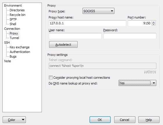 <?php echo _('Proxy configuration'); ?>