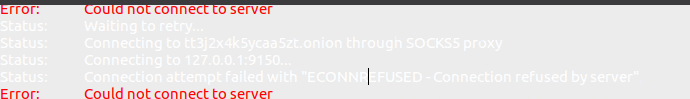 <?php echo _('FileZilla connection error'); ?>
